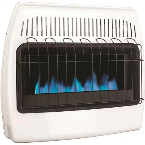 30,000 BTU Vent Free Liquid Propane Blue Flame Wall Heater White