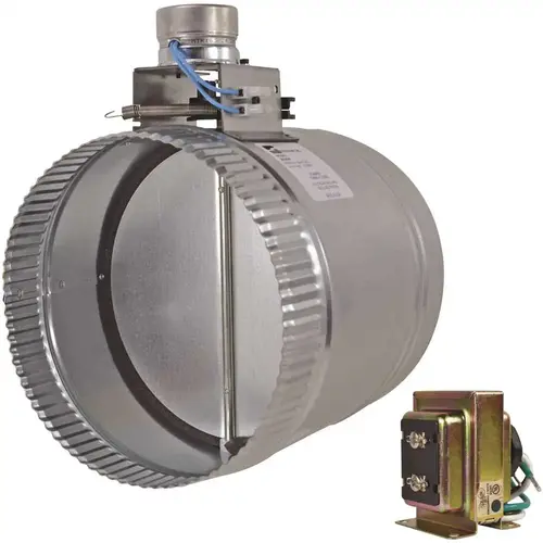 8 in. Motorized Adjustable Damper, Closed