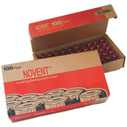 Novent Pink R410 1/4 in. Thread Refrigerant Cap - pack of 100
