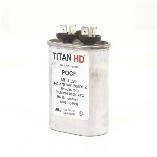 15 MFD 440/370-Volt Oval Run Capacitor