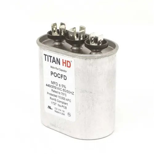50 MFD 440/370-Volt Oval Run Capacitor