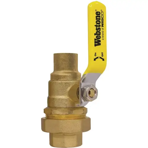 3/4 in. FIP Union x FIP Forged Lead Free Brass Single Union End Ball Valve W/Adjustable Packing Gland