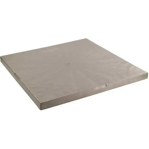 40 in. x 40 in. x 3 in. E-Lite Plastic Condensing Unit Pad Gray
