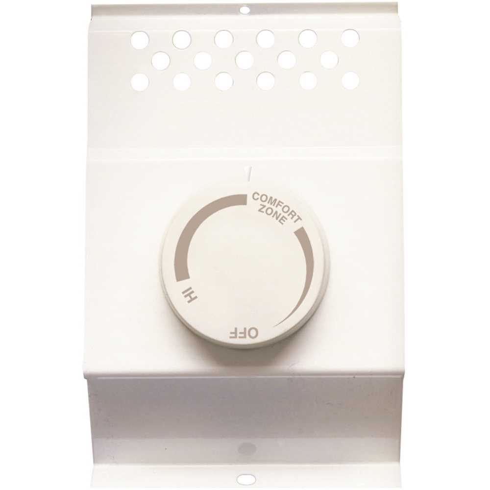 Cadet BTF2W Double-Pole Electric Baseboard-Mount Thermostat in White