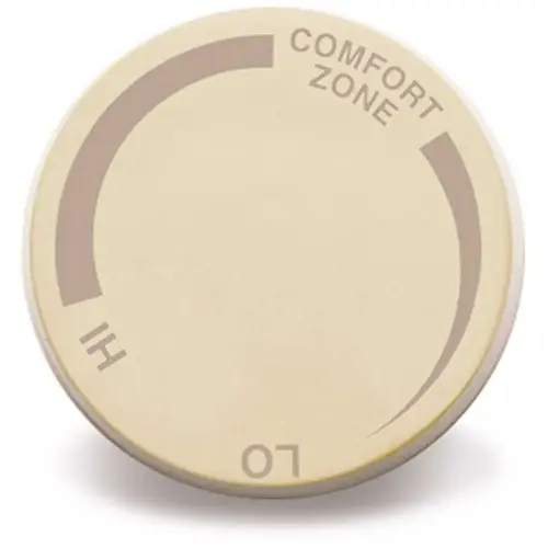 Almond Single-Pole Replacement Heater Knob Beige/Cream Almond Single-Pole Replacement Heater Knob Beige/Cream