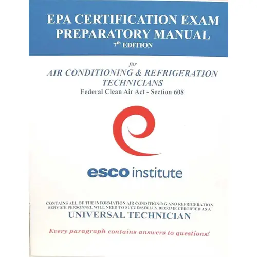 HVAC EPA 608 CERTIFICATION PREPARATORY MANUAL (ENGLISH)