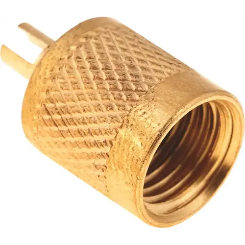 1/4 in. Line Tap Valve Cap with Neoprene Seal Brass 1/4 in. Line Tap Valve Cap with Neoprene Seal Brass