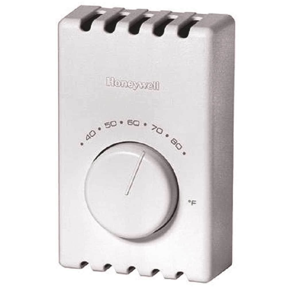 Honeywell T410B1004 Non-Programmable Two Pole Electric Baseboard Heater Thermostat White