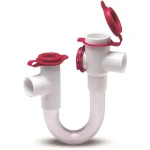 RectorSeal 83113 EZ Trap Standard Condensate Trap With 1 in. Drop, Clear, 1.5 GPM, 3/4 in White