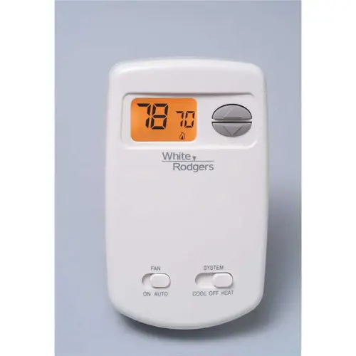 70 Series Non-Programmable Single Stage Thermostat Vertical Profile White
