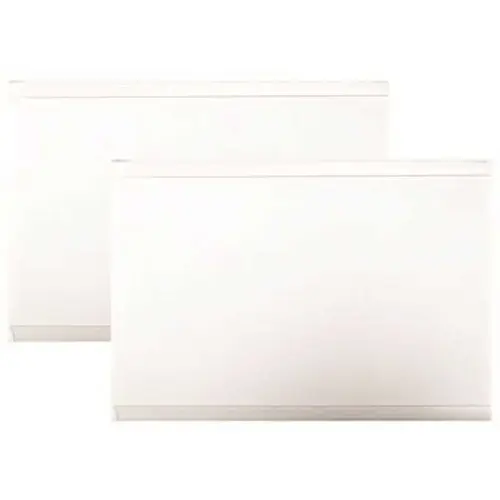 White Valance Return for 3-1/2 in. Vertical Blinds Aluminum Headrail - 5 in