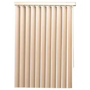 Designer's Touch IV6684A 3.5 in. PVC Vertical Blinds Alabaster - 66 in. W x 84 in. L