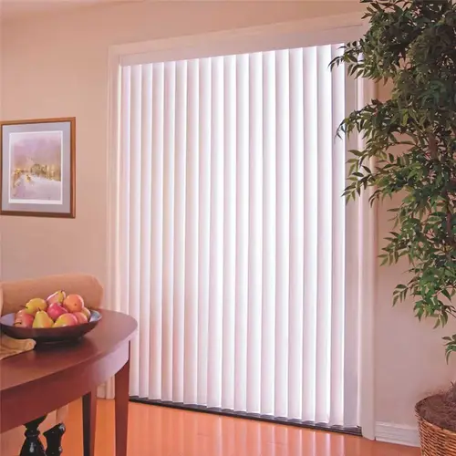 White 3-1/2 in. PVC Vertical Blinds - 78 in. W x 84 in. L
