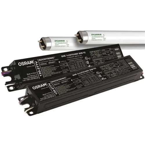 QUICKTRONIC POWERSENSE FLUORESCENT ELECTRONIC BALLAST, 4 X 32 WATT T8, 120 - 277 VOLTS, DIMMABLE - pack of 10