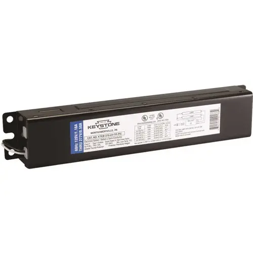 75-Watt 1 or 2-Lamp T12 8 ft. Instant Start Electronic Fluorescent Replacement Ballast 75-Watt 1 or 2-Lamp T12 8 ft. Instant Start Electronic Fluorescent Replacement Ballast