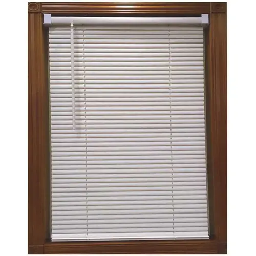 White Cordless Light Filtering Vinyl Blind with 1 in. Slats 41 in. W x 64 in. L White Cordless Light Filtering Vinyl Blind with 1 in. Slats 41 in. W x 64 in. L