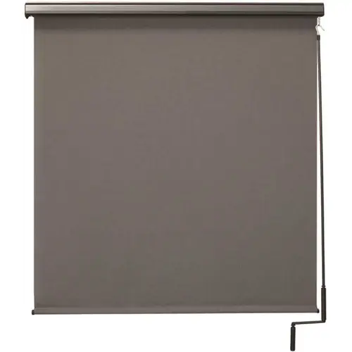 Morro Bay Cordless UV Protection PVC Outdoor Roller Shade Pole Operated With Valance 72 in. W x 96 in. L Morro Bay Cordless UV Protection PVC Outdoor Roller Shade Pole Operated With Valance 72 in. W x 96 in. L