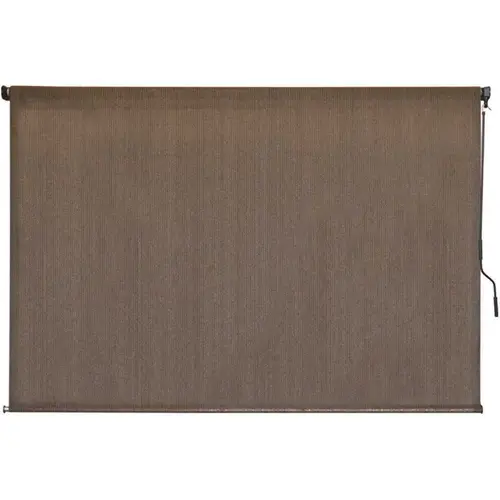 Driftwood Cordless UV Protection Fabric Exterior Roller Shade 96 in. W x 72 in. L
