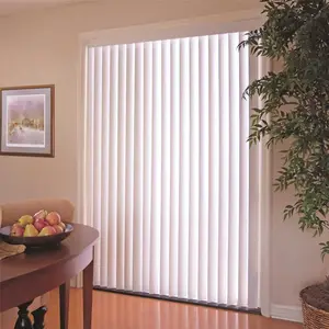 Hampton Bay 10793478818402 Room Darkening 3.5 in. PVC Vertical Blinds White - 72 in. W x 84 in. L