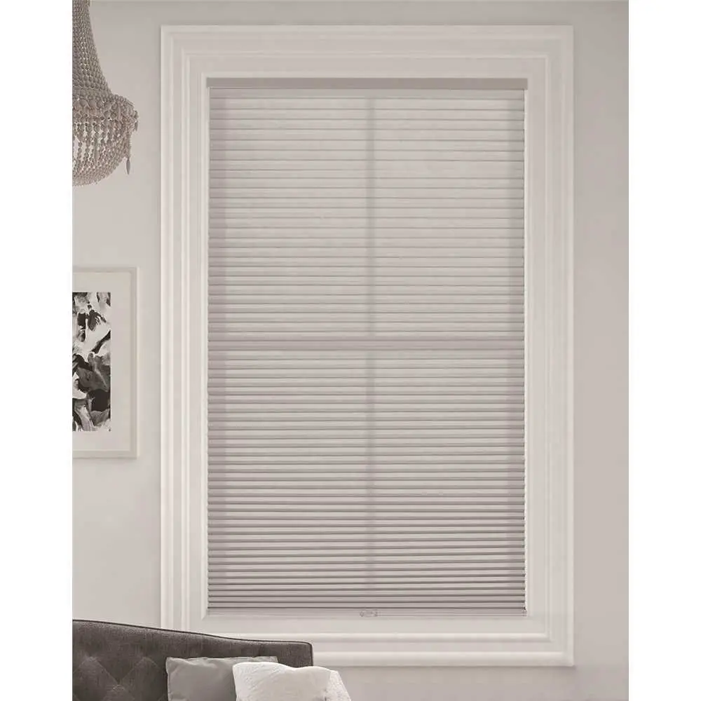 National Brand Alternative Simply Cut-to-Size Gray Sheen Cordless Light Filtering Single Cell Polyester Cellular Shade 72 in. W x 72 in. L 1G021-7272 National Brand Alternative Simply Cut-to-Size Gray Sheen Cordless Light Filtering Single Cell Polyester Cellular Shade 72 in. W x 72 in. L 1G021-7272