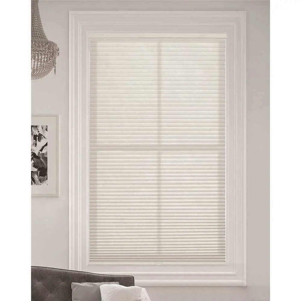 National Brand Alternative Simply Cut-to-Size White Dove Cordless Light Filtering Single Cell Polyester Cellular Shade 72 in. W x 72 in. L 1G069-7272 National Brand Alternative Simply Cut-to-Size White Dove Cordless Light Filtering Single Cell Polyester Cellular Shade 72 in. W x 72 in. L 1G069-7272