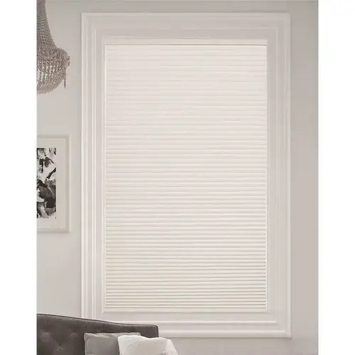 Simply Cut-to-Size White Dove Cordless Blackout Single Cell Polyester Cellular Shade 54 in. W x 48 in. L Simply Cut-to-Size White Dove Cordless Blackout Single Cell Polyester Cellular Shade 54 in. W x 48 in. L