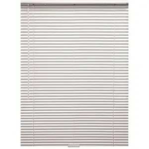 Designer's Touch 10793478523894 White Cordless Room Darkening Aluminum Mini Blind 1 in. Slats 95 in. W x 72 in. L