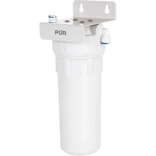 Universal Single Stage Under Sink Water Filtration System in White