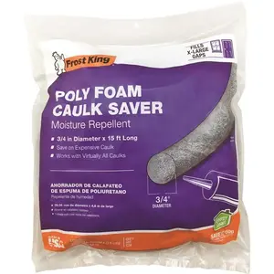 Frost King C24H Closed Cell Backer Rod, 3/4 in. x 20 ft. Weatherstrip Gray