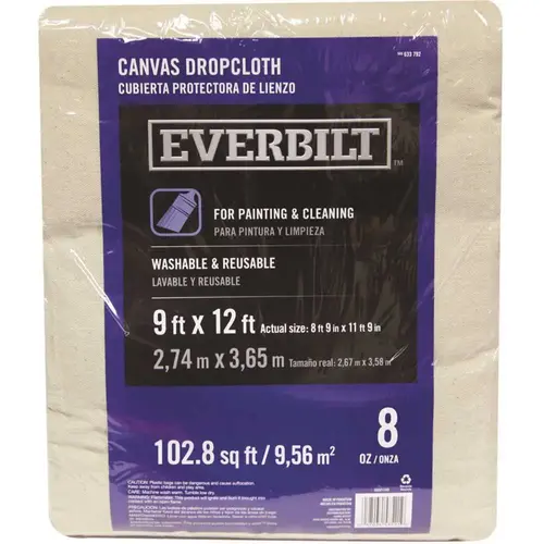 9 ft. x 12 ft. 8 oz. Heavyweight Canvas Drop Cloth