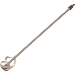 Warner 10011 1-5 gal. Paint/Epoxy Mixer, 1-3/4 in. Spiral Blade 17 in. Hex Shaft fits 3/8 in. Drill Silver