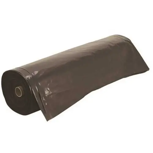 10 ft. W x 100 ft. L 4 mil Black Plastic Sheeting Roll