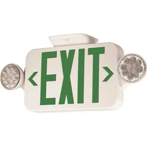 Compass CC 4-Watt White Integrated LED Combination Exit/Emergency Light with Ni-Cad Battery Color/Finish Family Compass CC 4-Watt White Integrated LED Combination Exit/Emergency Light with Ni-Cad Battery Color/Finish Family