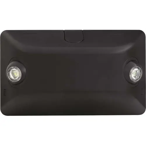 EV Family Integrated LED Black Emergency Light, Damp Location EV Family Integrated LED Black Emergency Light, Damp Location