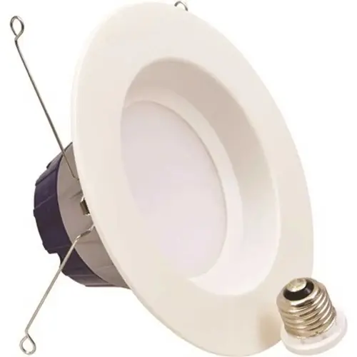 CONTRACTOR SERIES LED RECESSED DOWNLIGHT KIT, 10 WATTS, 4000K, 80 CRI, MEDIUM BASE, 120 VOLTS, WHITE* CONTRACTOR SERIES LED RECESSED DOWNLIGHT KIT, 10 WATTS, 4000K, 80 CRI, MEDIUM BASE, 120 VOLTS, WHITE*