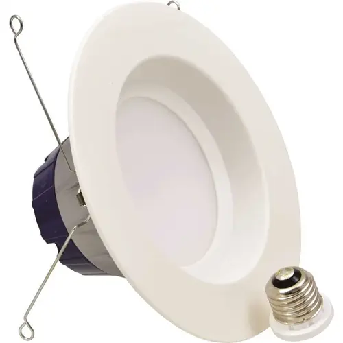 SYLVANIA CONTRACTOR SERIES LED RECESSED DOWNLIGHT KIT, 10 WATTS, 2700K, 80 CRI, MEDIUM BASE, 120 VOLTS, WHITE*