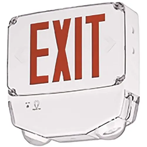 tradeSELECT 5.2-Watt 6-Volt DC White Integrated LED Exit/Emergency Combination Light Wet Location Color/Finish Family tradeSELECT 5.2-Watt 6-Volt DC White Integrated LED Exit/Emergency Combination Light Wet Location Color/Finish Family