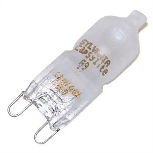 CAPSYLITE TUNGSTEN HALOGEN LAMP, T4, 40 WATT, 120 VOLTS, G9 BIPIN, FROSTED, SINGLE END CAPSYLITE TUNGSTEN HALOGEN LAMP, T4, 40 WATT, 120 VOLTS, G9 BIPIN, FROSTED, SINGLE END