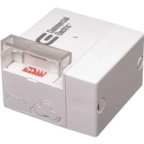 External Motion Sensor Accessory Add-On for LED Motion Controlled Lighting - Direct Wire or Plug-In with Knockout White