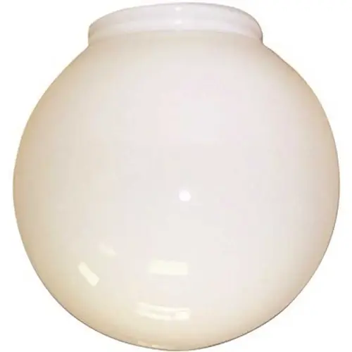 6 in. Hand-Blown Glass White Globe with 3-1/8 in. Fitter - pack of 4 6 in. Hand-Blown Glass White Globe with 3-1/8 in. Fitter - pack of 4