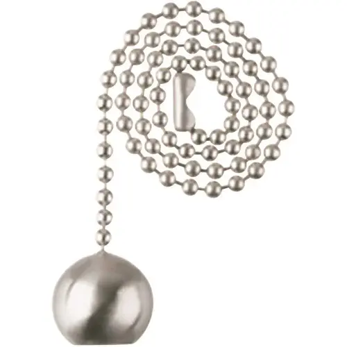Ball Pull Chain In Brushed Nickel