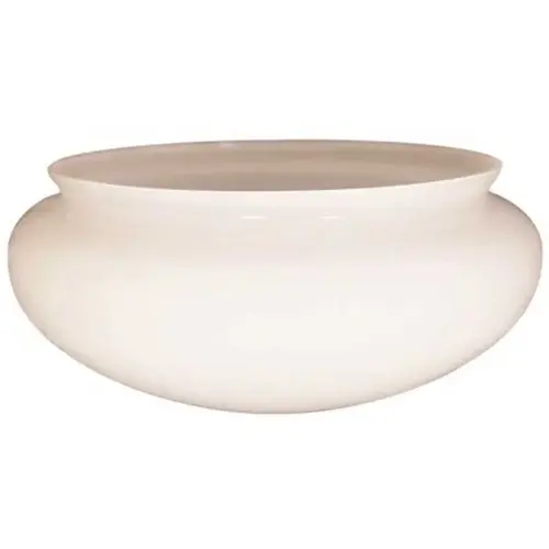 3-7/8 in. Handblown White Mushroom Shade with 7-3/4 in. Fitter and 8-7/8 in. Width - pack of 4
