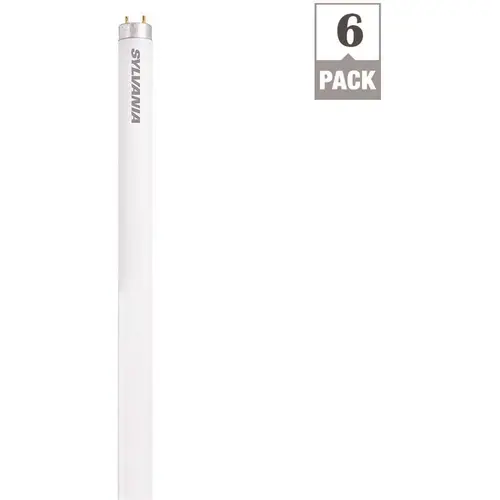 15-Watt Equivalent T8 Linear Fluorescent Light Bulb Cool White - pack of 6 15-Watt Equivalent T8 Linear Fluorescent Light Bulb Cool White - pack of 6