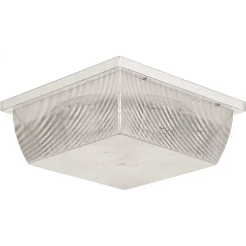 White Integrated LED Outdoor Flush Mount White Integrated LED Outdoor Flush Mount