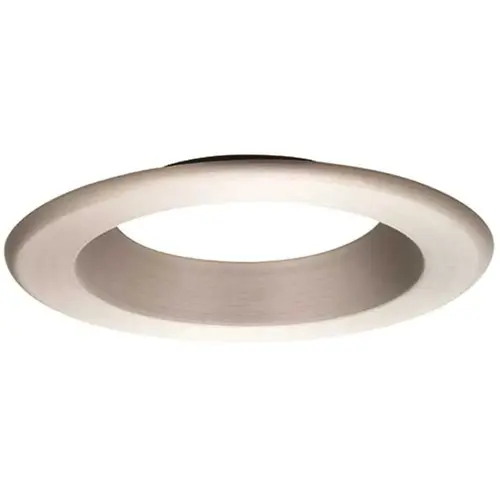 6 in. Decorative Brushed Nickel Trim Ring for LED Recessed Light with Trim Ring 6 in. Decorative Brushed Nickel Trim Ring for LED Recessed Light with Trim Ring