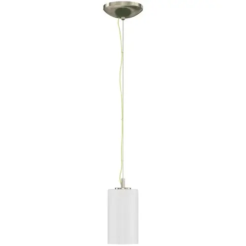 1-Light Brushed Nickel Pendant