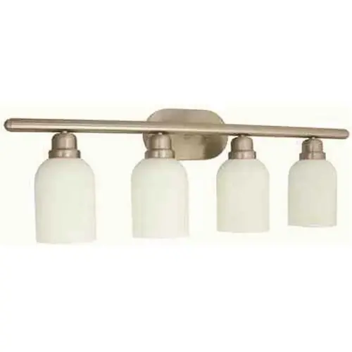 4-Light Brushed Nickel Bath Light Color/Finish Family 4-Light Brushed Nickel Bath Light Color/Finish Family