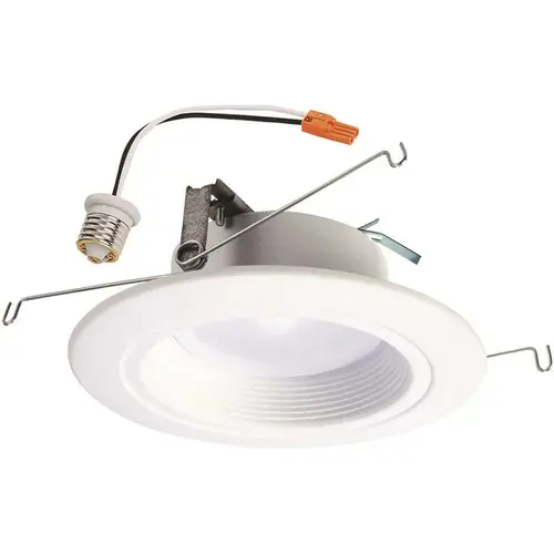 5 in. and 6 in. 2700K Matte White Integrated LED Recessed Retrofit Baffle-Trim Module 90 CRI 5 in. and 6 in. 2700K Matte White Integrated LED Recessed Retrofit Baffle-Trim Module 90 CRI