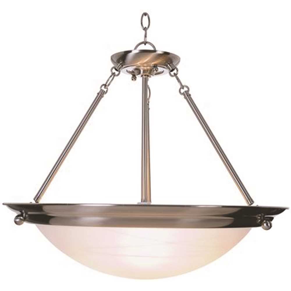 Monument 560799 3-Light Brushed Nickel Pendant