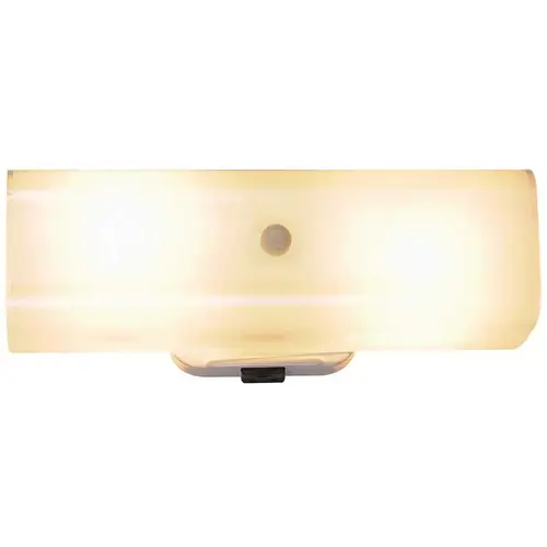 12 in. Vanity in Fixture White Uses Two 60-Watt Incandescent Medium Base Lamps
